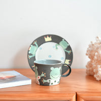 Akemi Nakamura 中村明美 Animal Mug with Saucer AN09