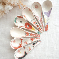 Seto Ware Flower Soup Spoon