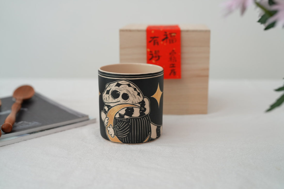 Shirogarasu Studio Chinese Zodiac Limited Edition - Snake Cup with Stars