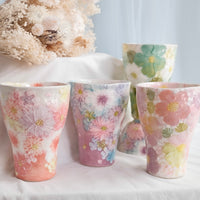 Seto Ware Flower Coke Cup