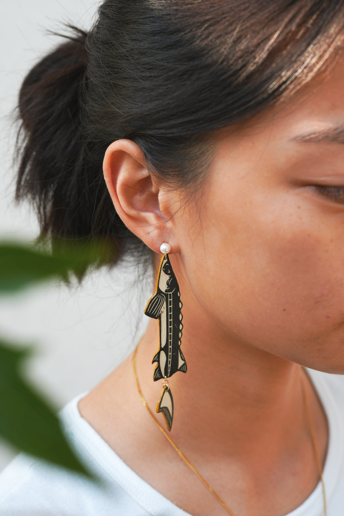 Shirogarasu Studio Sturgeon Earrings