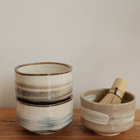 Matcha Whist and Bowl Set - Brown