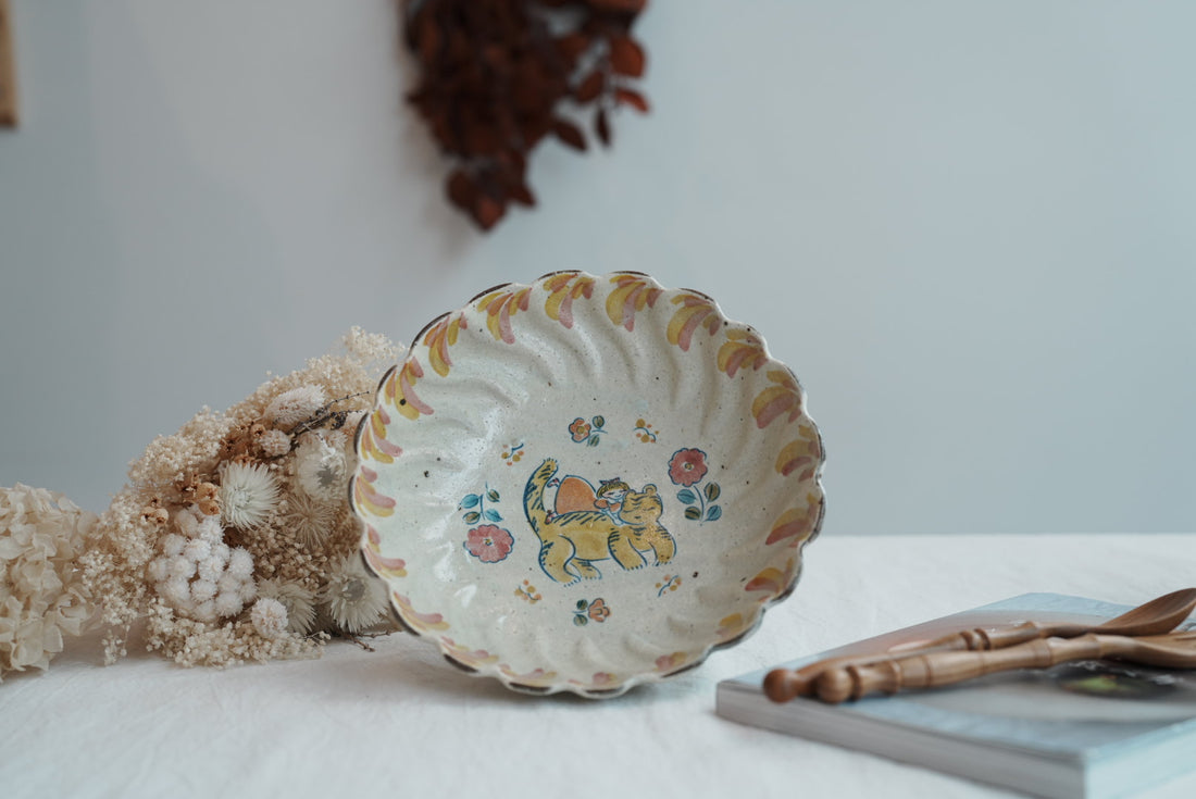 TATA Pottery Studio 田中大輝 & 田边桂- Slip Round Bowl TP15 #2