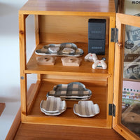 Natural Wood Storage Display Rack - Light