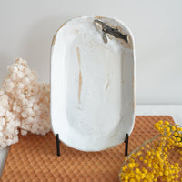 Tatsuo Horimizu 堀水達雄 Whale Oval Plate TH05