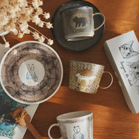 Ayane Hamada 濱田綾音 Animal Mug and Saucer Set AY14