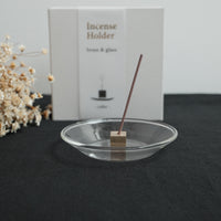 KOUSAIDO - Incense Holder Brass Top With Glass Dish