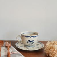 Shinko Nakanishi 中西申幸 Bird Mug and Saucer set SN03