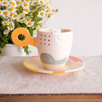 Hacorie 石丸和美 Mug with Saucer Set - Geometry HC11
