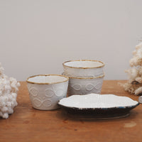 Tomoko Kubo コンガリ舍 White Butterfly Free Cup TK12