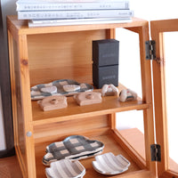 Natural Wood Storage Display Rack - Light