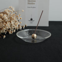 KOUSAIDO - Incense Holder Brass Top With Glass Dish