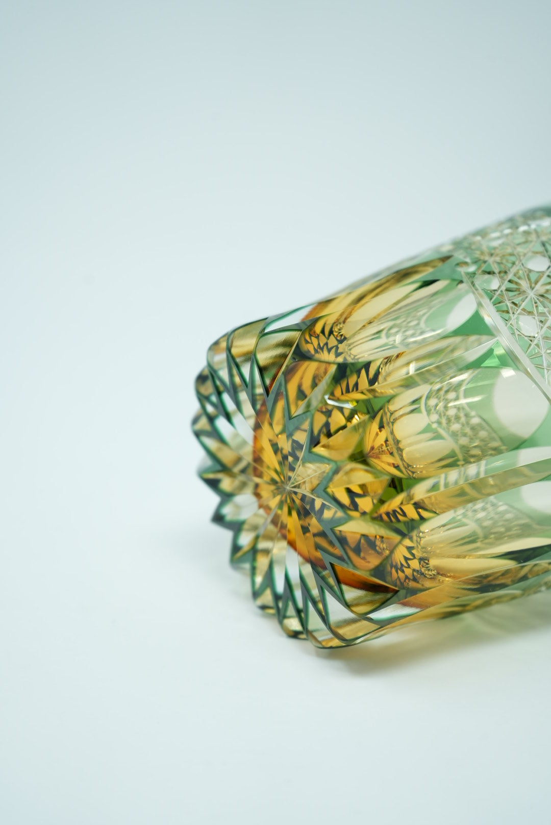 Kagami Crystal - Whiskey Glass, Edo Kiriko Kasaneirome 