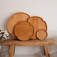 Kazunori Takatsuka 高塚和則 Flower Plate Cherry Wood Extra Large KU06