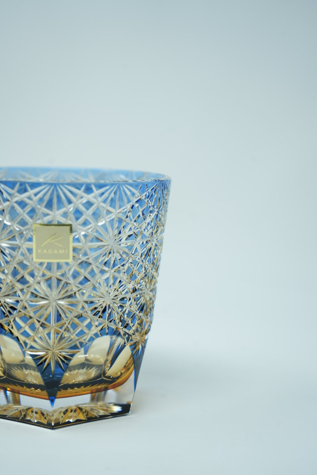 Kagami Crystal - Whisky Glass, Edo Kiriko Kasaneirome 