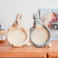 Aya and Yoshiko Wool Felt Animal Coaster - Rabbit YS12