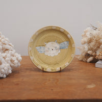Tomoko Kubo コンガリ舍 Medium Cat Plate TK15