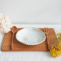 Tatsuo Horimizu 堀水達雄 White Saucer TH03