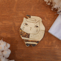Shoko Hirano 平野照子 Mini Cat Plate SR16