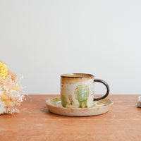 Minako Takizawa 滝沢三奈子 Small Yellow Flower Plate MW01