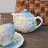 Seto Ware Flower Teapot