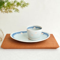 Mino Ware Sakura Free Cup and Plate