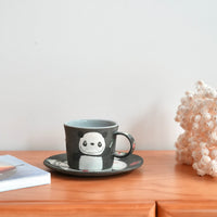 Akemi Nakamura 中村明美 Animal Mug with Saucer AN09