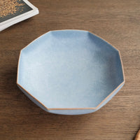 Norio Nakabayashi 中林範夫 Large Octagonal Plate - Blue NN10