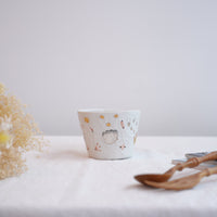 Hamasaka Naoko 浜坂尚子 Hand Painted Gold Deco Free Cup - HN06 #4