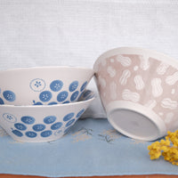 Minoware Ramen Bowl Flowers & Peanuts