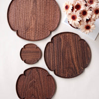 Kazunori Takatsuka 高塚和則 Flower Plate Walnut Wood Extra Large KU09