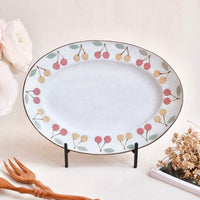 Kei Mitsumochi ミツ持啓 Oval Plate - Mix Cherry KM02