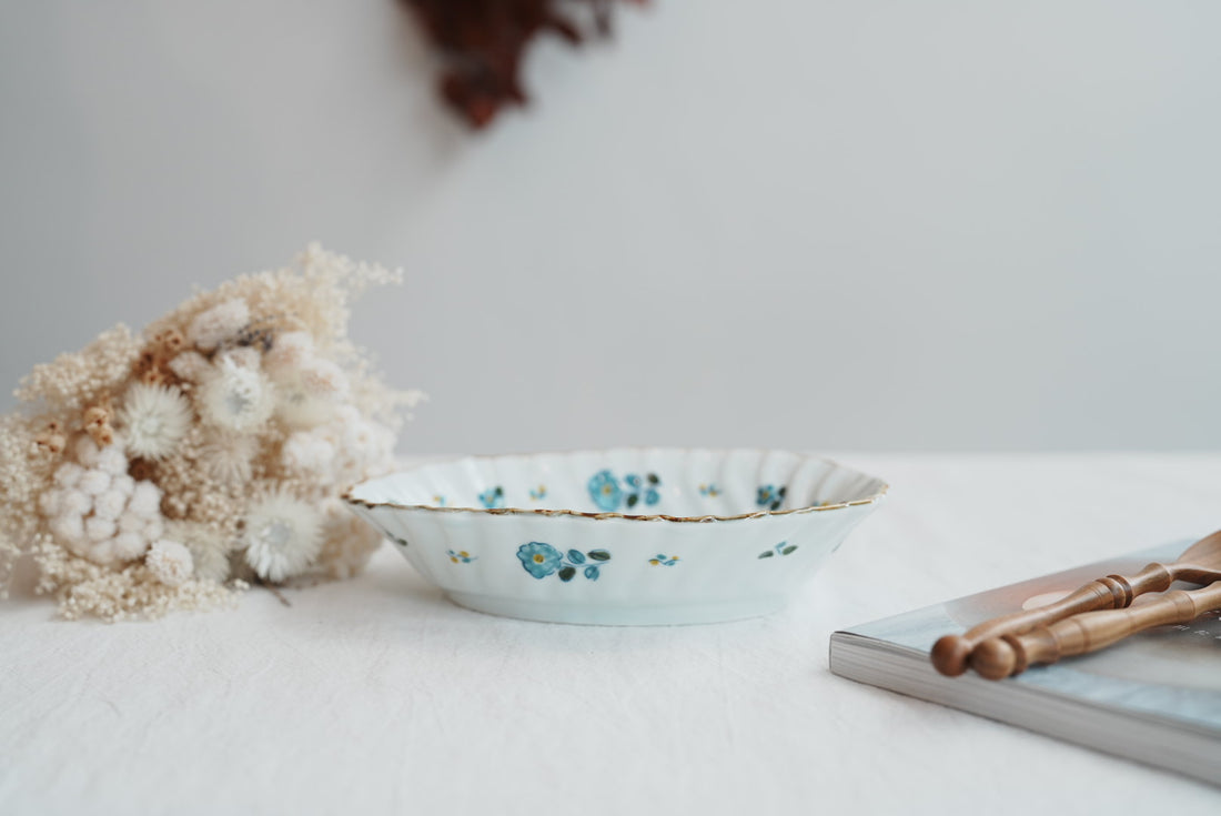 TATA Pottery Studio 田中大輝 & 田边桂- Porcelain Oval Bowl - Medium TP09 #1