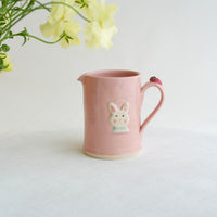 Fumiko Kondo 近藤布美子 - Pink Rabbit Large Jug FK28