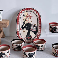 Shirogarasu Studio Circus Oval Plate BY33