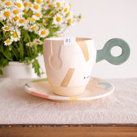 Hacorie 石丸和美 Mug with Saucer Set - Geometry HC11