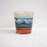 Harisho Yamada Glass - 山下白雨 Whiskey Crystal Glass- Blue