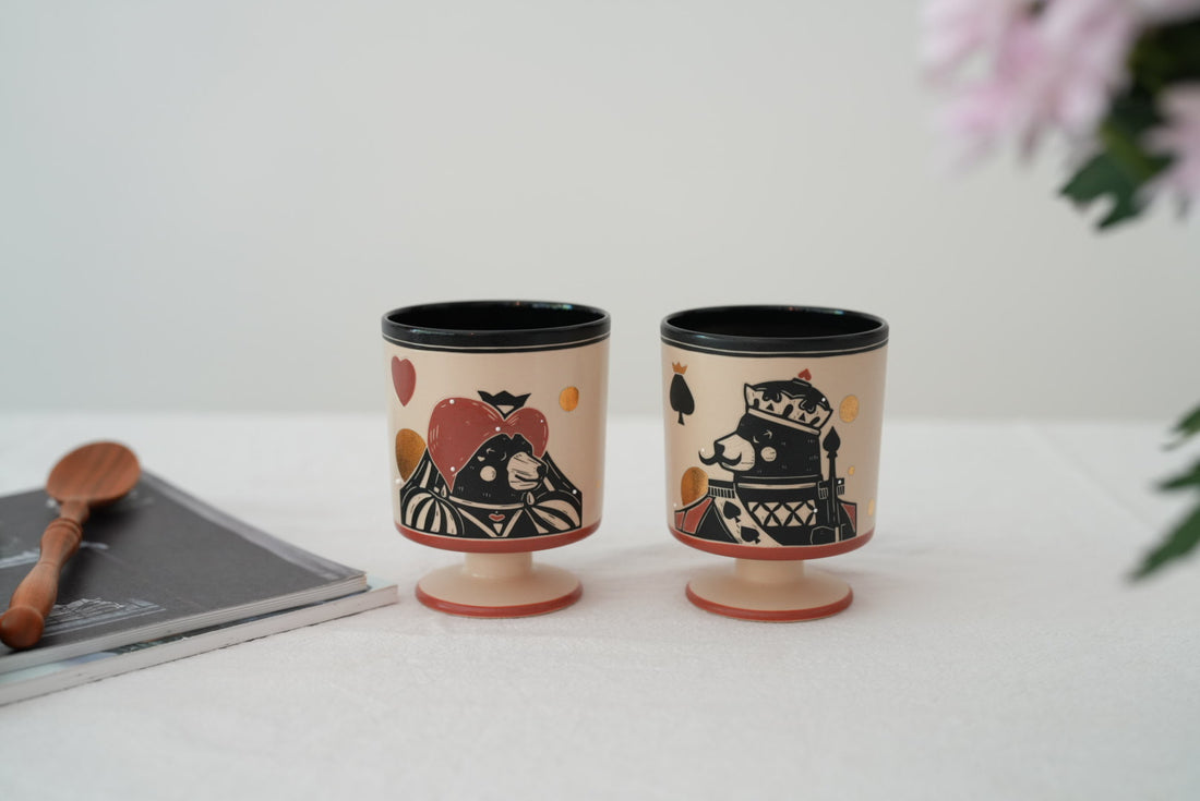 Shirogarasu Studio Poker Black Goblet