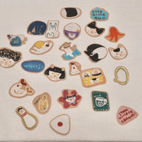 Kayoko Takahashi Sticker Flakes Brown KT04