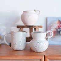 Satomi Motohashi 本橋里美 Bird and Flower Jug - Medium SM20
