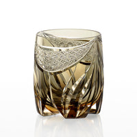 Kagami Crystal - Whiskey Glass, Edo Kiriko Kasaneirome ” Tora-no Mai”