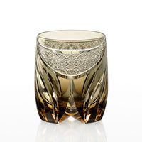 Kagami Crystal - Whiskey Glass, Edo Kiriko Kasaneirome ” Tora-no Mai”