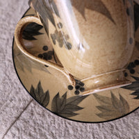 SiShuang Retro Grape Coffee Cup w Saucer Set