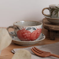 Cool Banana Round Coffee Mug w Sacuer - Small