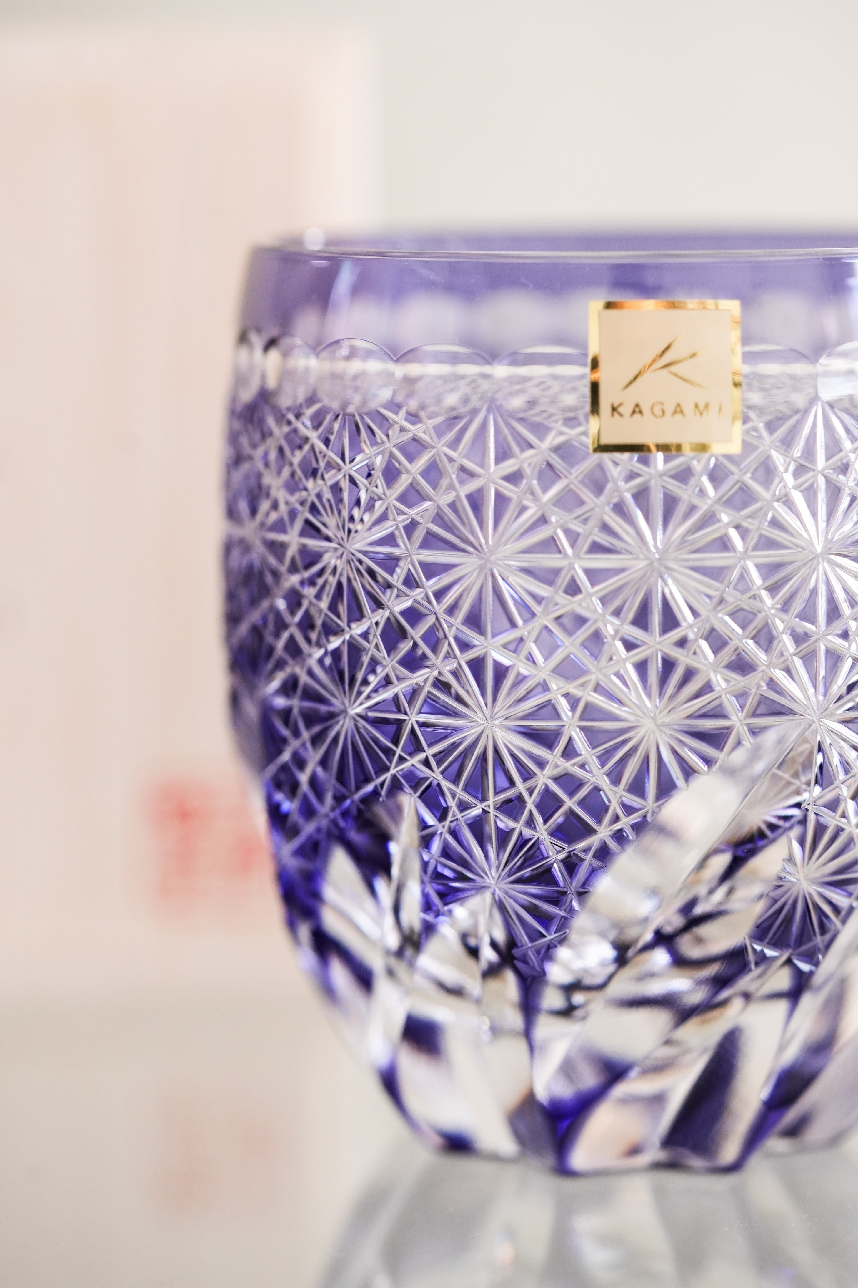 Kagami Crystal -Whiskey Glass, Edo Kiriko &quot;Fuga&quot;