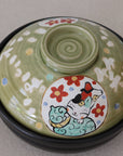 Yudachigama Hand-painted Lucky Cat Pot