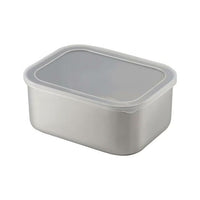 Japan Tsubame Shimomura Stainless Container Deep Rectangular Tray with Lid (Large)