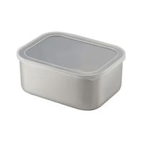 Japan Tsubame Shimomura Stainless Container Deep Rectangular Tray with Lid (Medium)