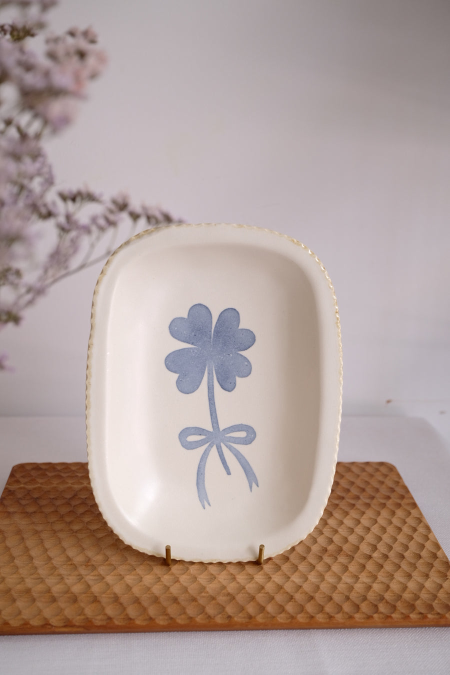 Katsura Saeka Rectangle Plate - Clover KA25