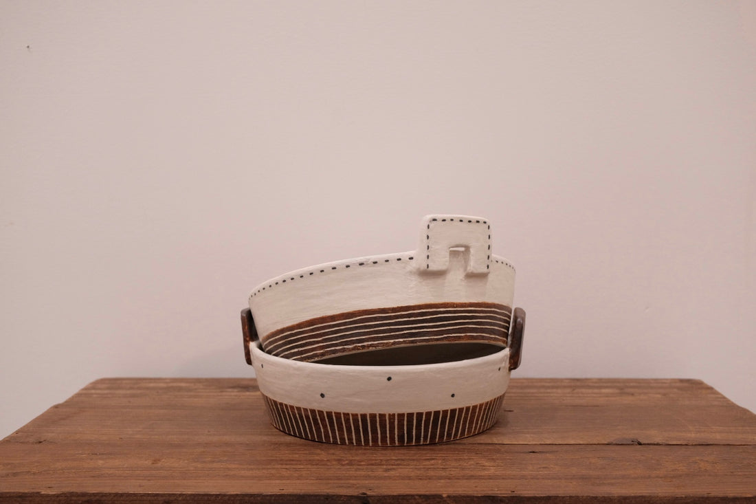 Emishi Kobo 池田匡優&美弥子 - Double Handled Deep Bowl EK19